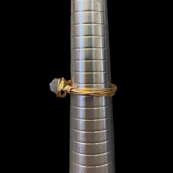 blue quartz wire wrapped ring - Picture 3 of 3